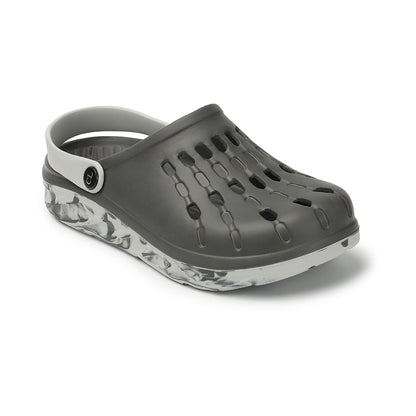 Men Perforated Comfort Clogs with Contrasting Strap