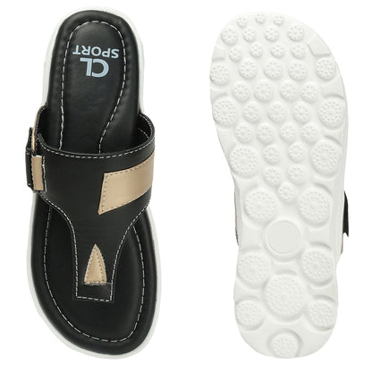 Women Lightweight Thong Velcro Sandals