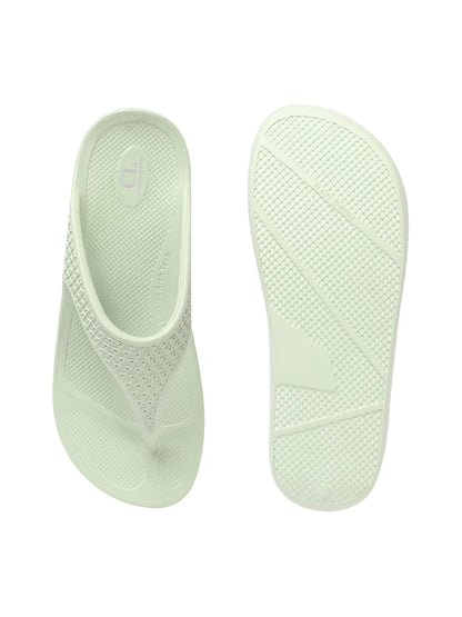 Women Solid Casual Thong Wedge Sandals