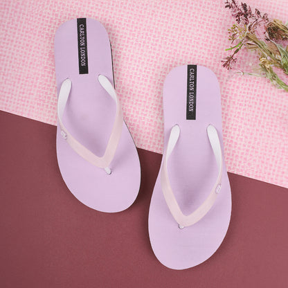 Women Striped Strap Thong Sandals