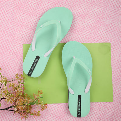 Women Striped Strap Thong Sandals