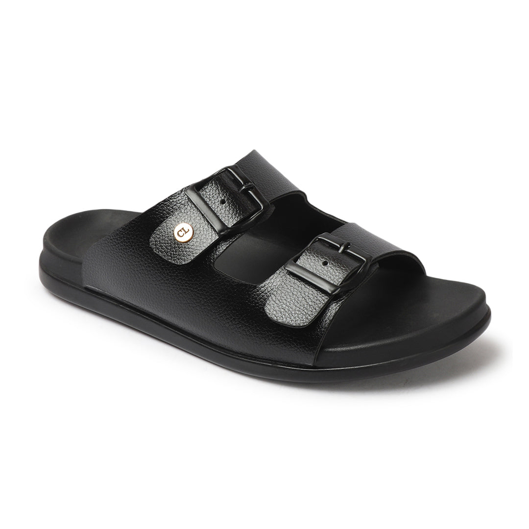 Double Buckle Adjustable Comfort Slides Sandals