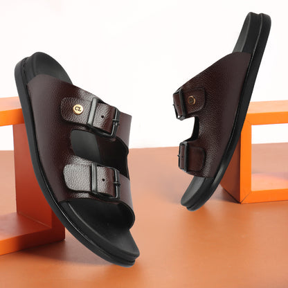Double Buckle Adjustable Comfort Slides Sandals