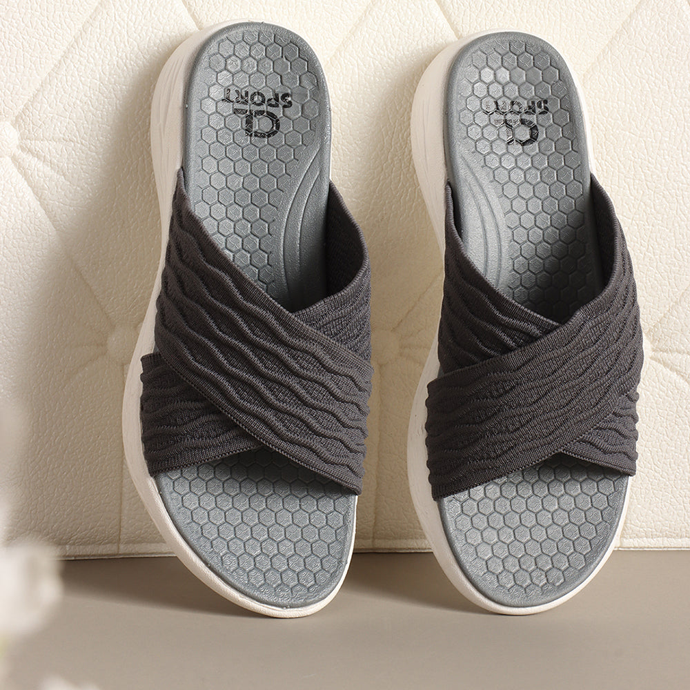 Women Criss Cross Klynit Comfort Slides
