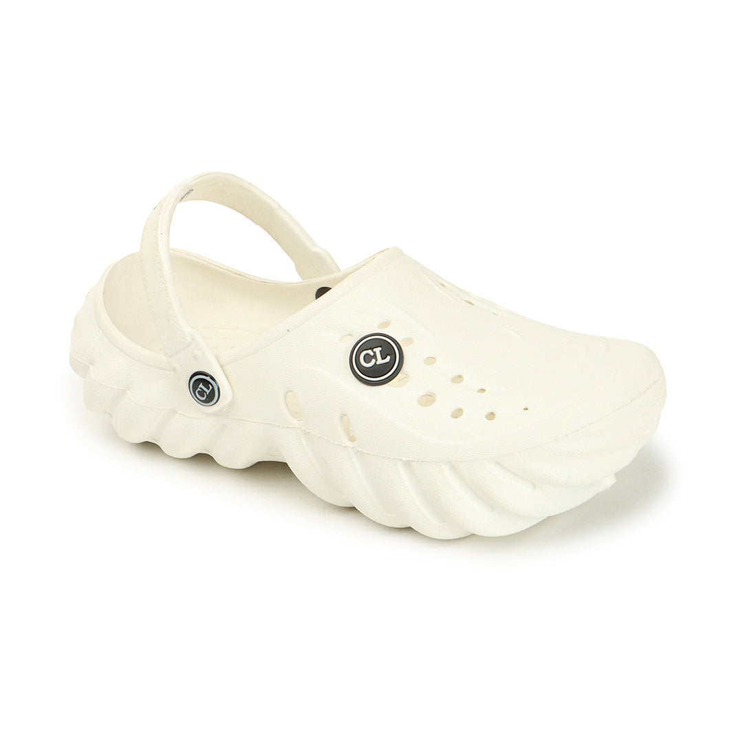 Men Textured Comfort Clogs with Back Strap