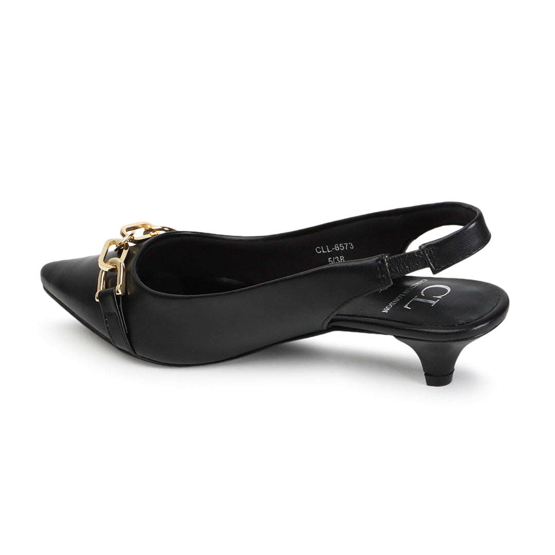 Women's Pointed Toe Kitten Heeled Sandal – Carlton London Online