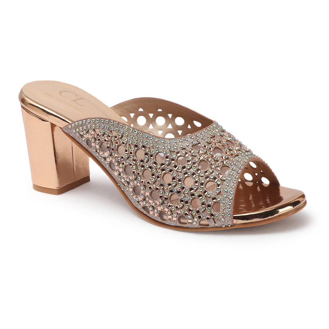 Women Embellished Block Heel Sandals