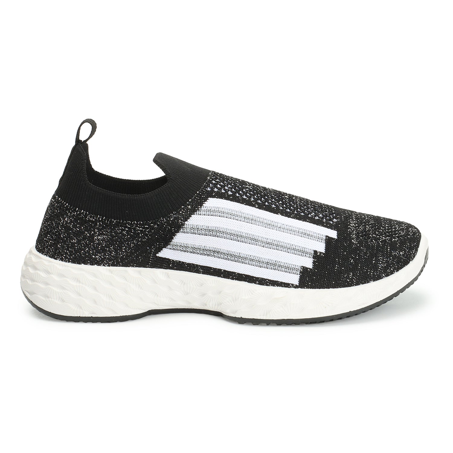 Women Woven Design Lightweight Slip On Sneakers