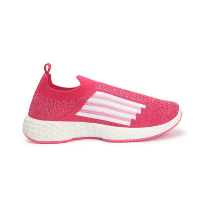 Women Woven Design Lightweight Slip On Sneakers