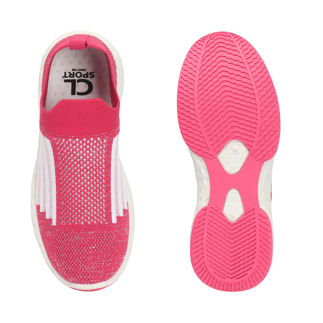 Women Woven Design Lightweight Slip On Sneakers
