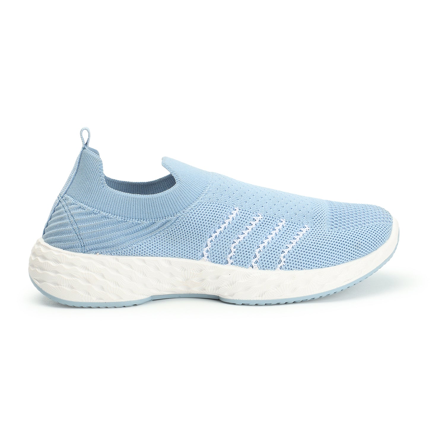 Women Woven Design Lightweight Slip On Sneakers