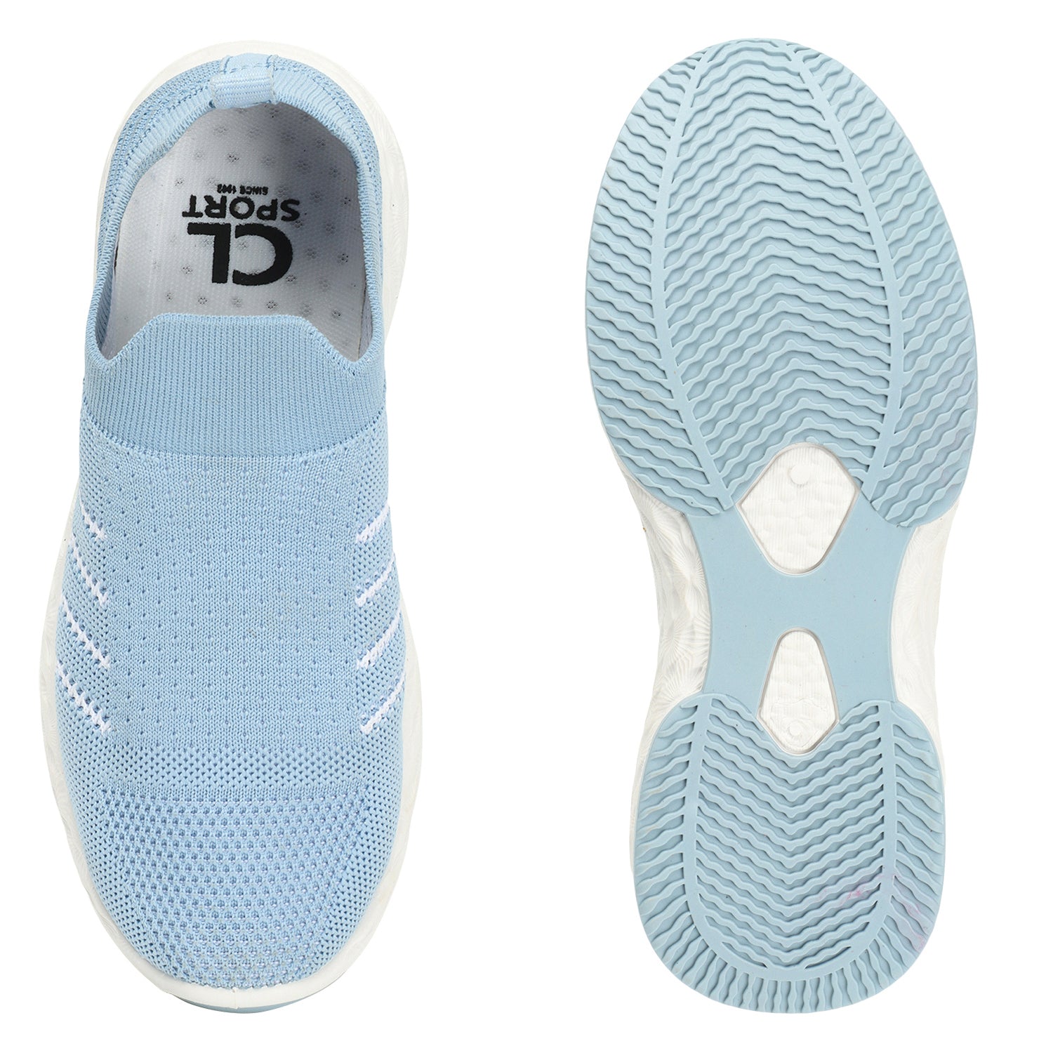 Women Woven Design Lightweight Slip On Sneakers