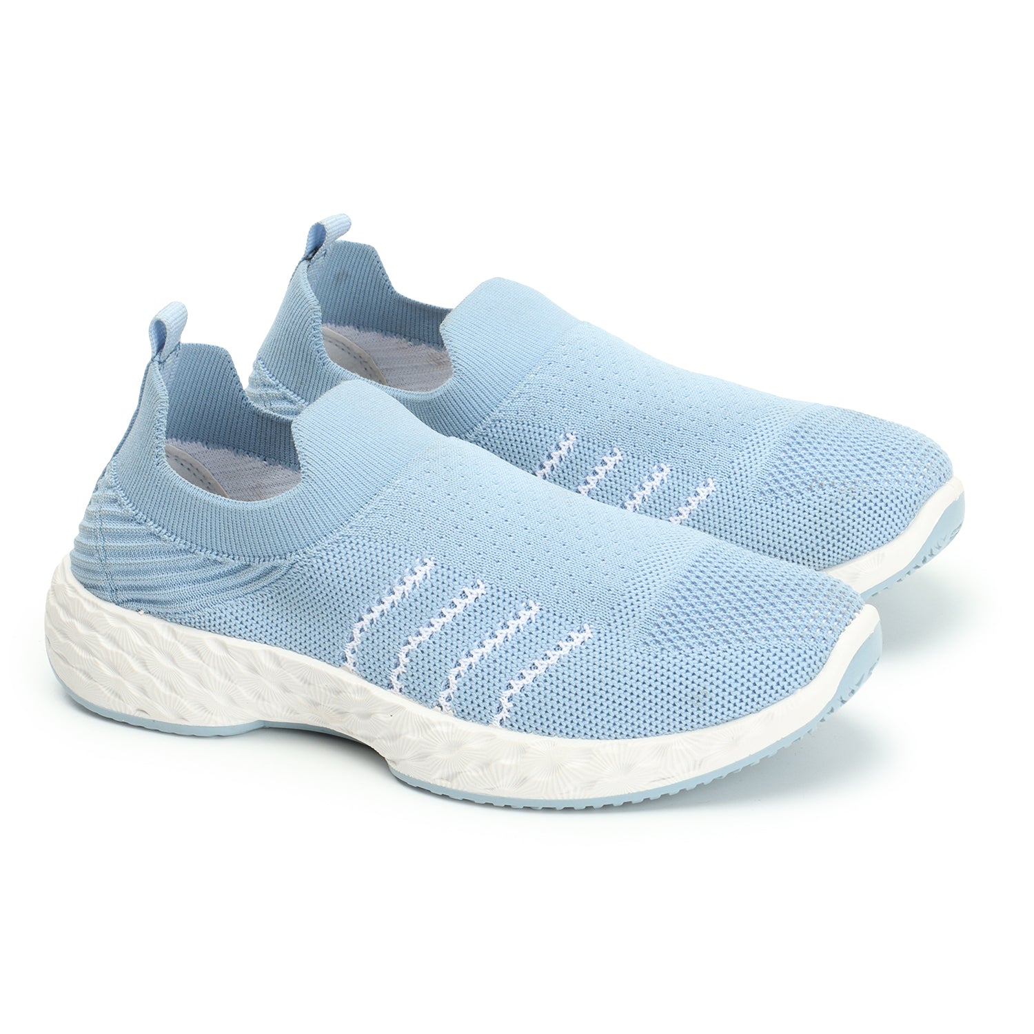 Women Woven Design Lightweight Slip On Sneakers