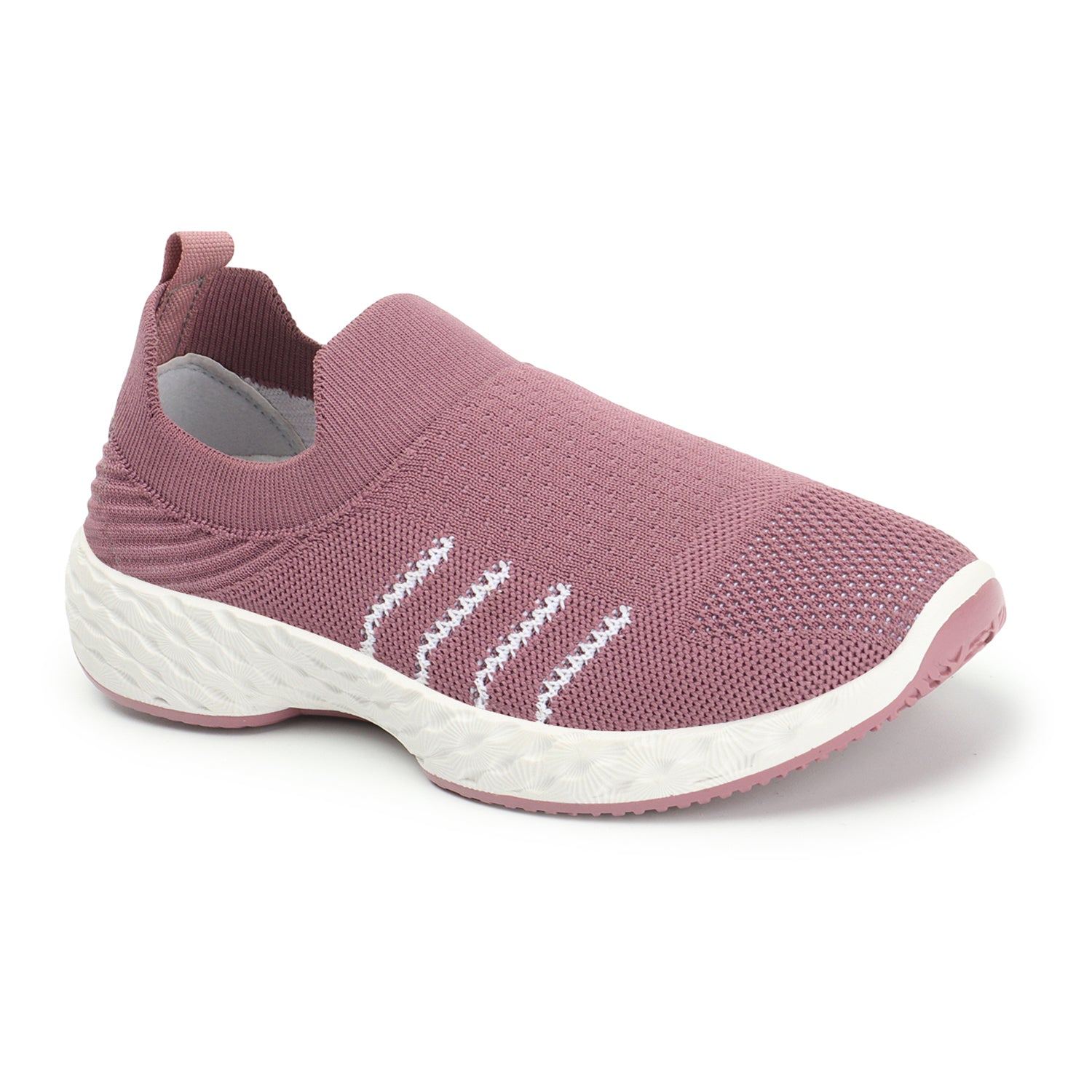 Women Woven Design Lightweight Slip On Sneakers