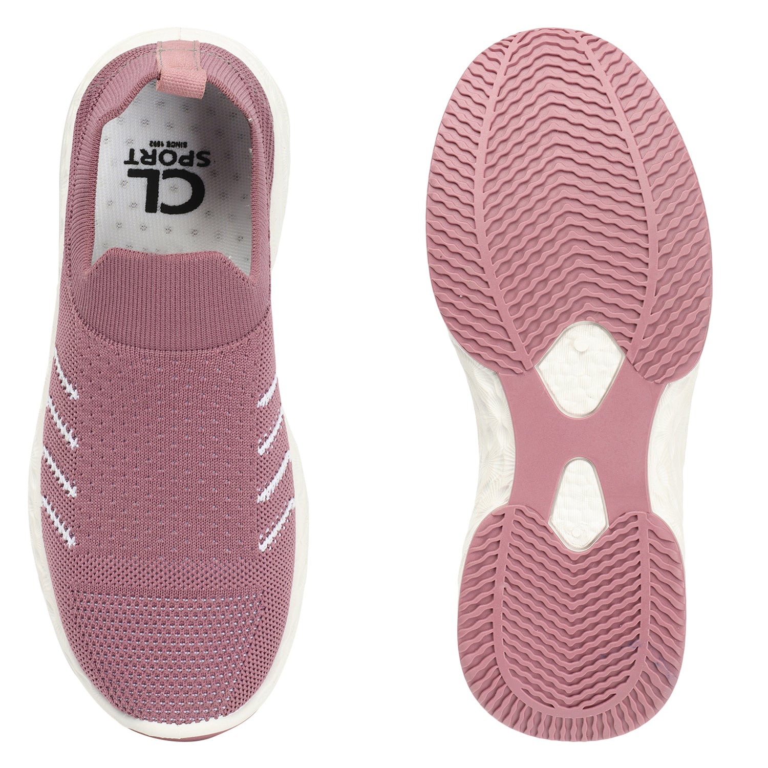 Women Woven Design Lightweight Slip On Sneakers