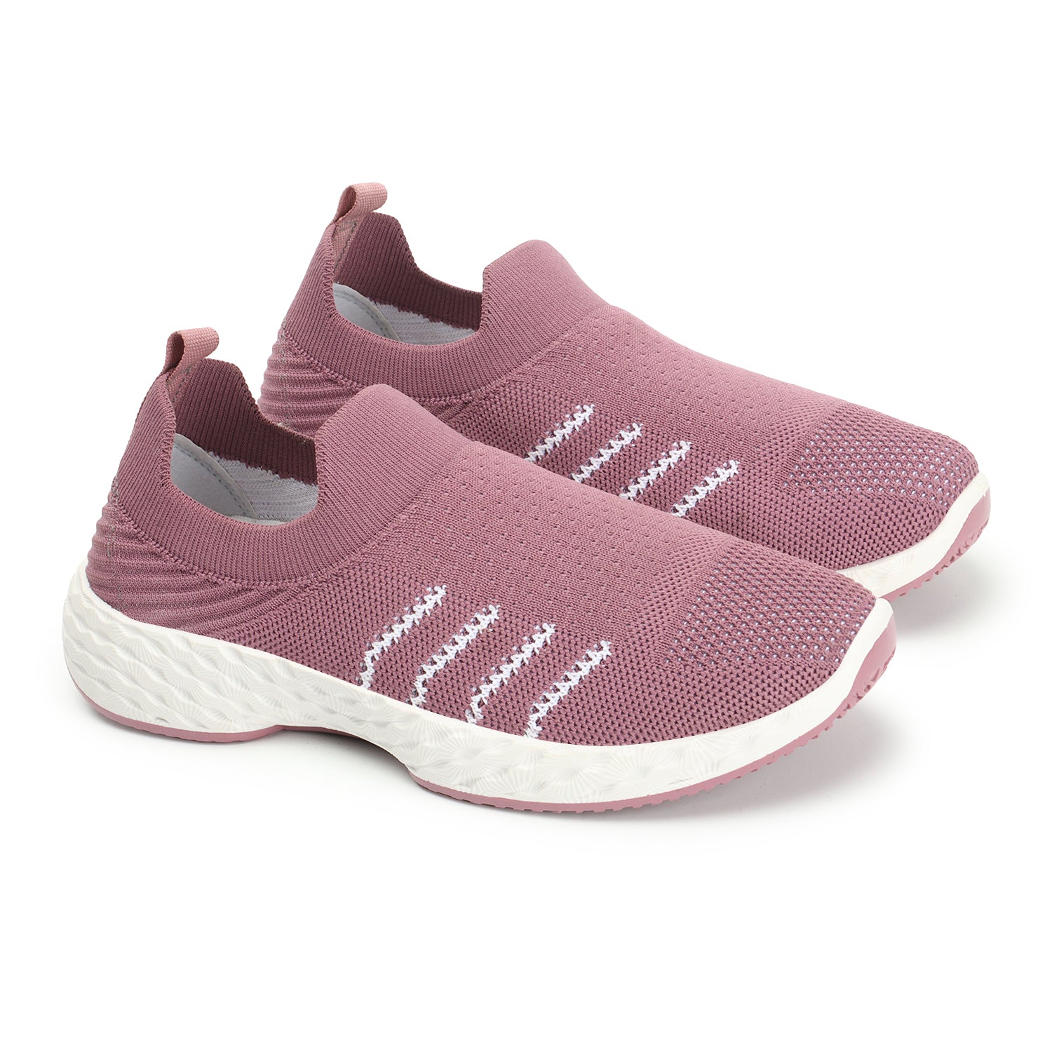 Women Woven Design Lightweight Slip On Sneakers
