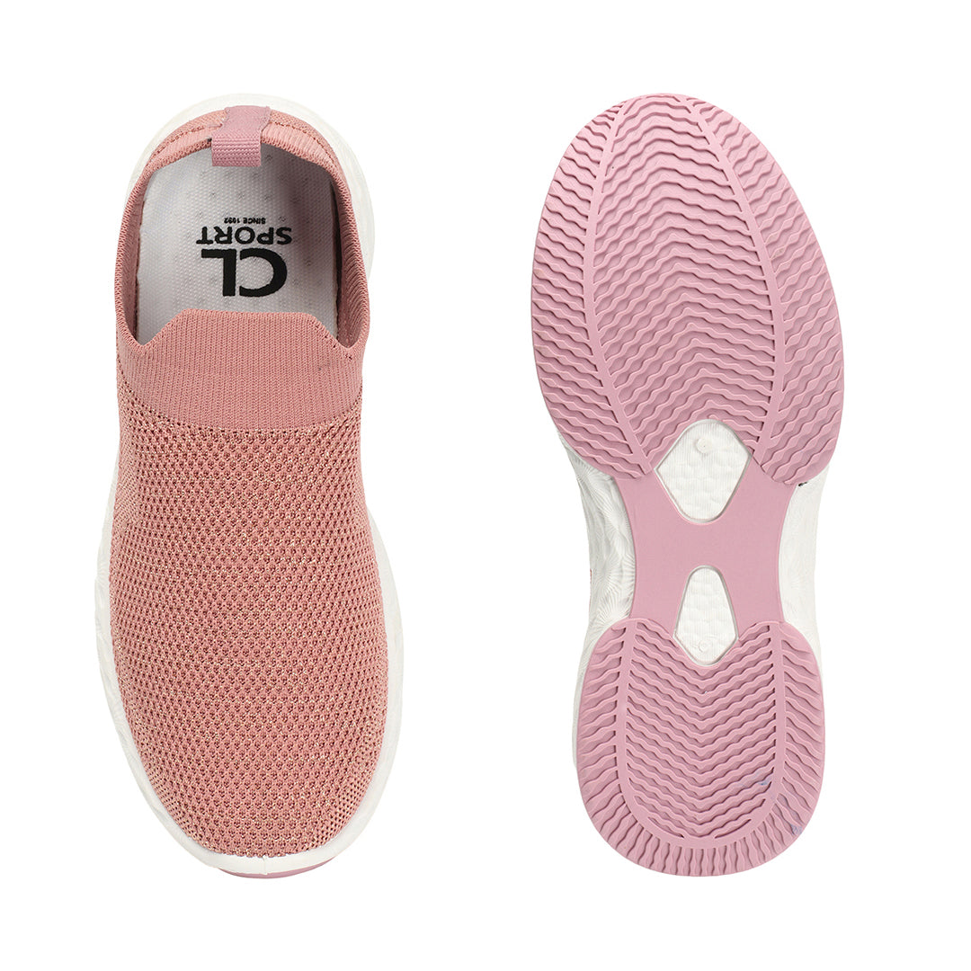 Women Woven Design Lightweight Slip On Sneakers