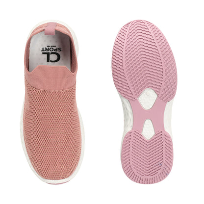 Women Woven Design Lightweight Slip On Sneakers