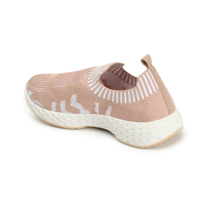 Women Woven Design Lightweight Slip On Sneakers