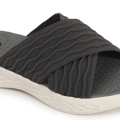 Women Criss Cross Klynit Comfort Slides