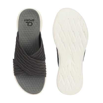 Women Criss Cross Klynit Comfort Slides