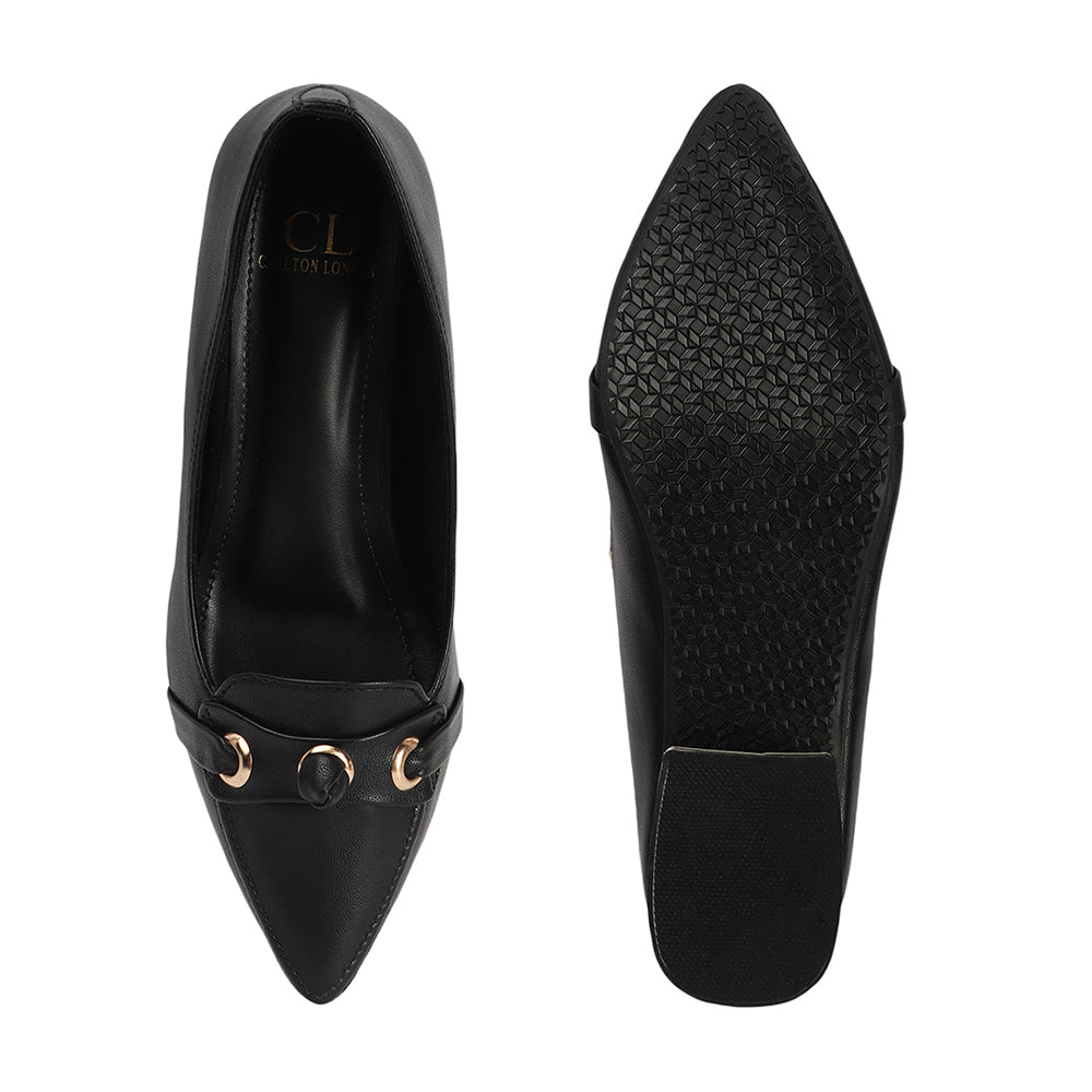 Women Solid Slip-On Block Heel Pump