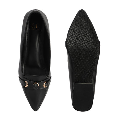 Women Solid Slip-On Block Heel Pump