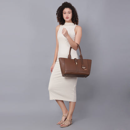 Women Structured Handheld Bag with Tasselled