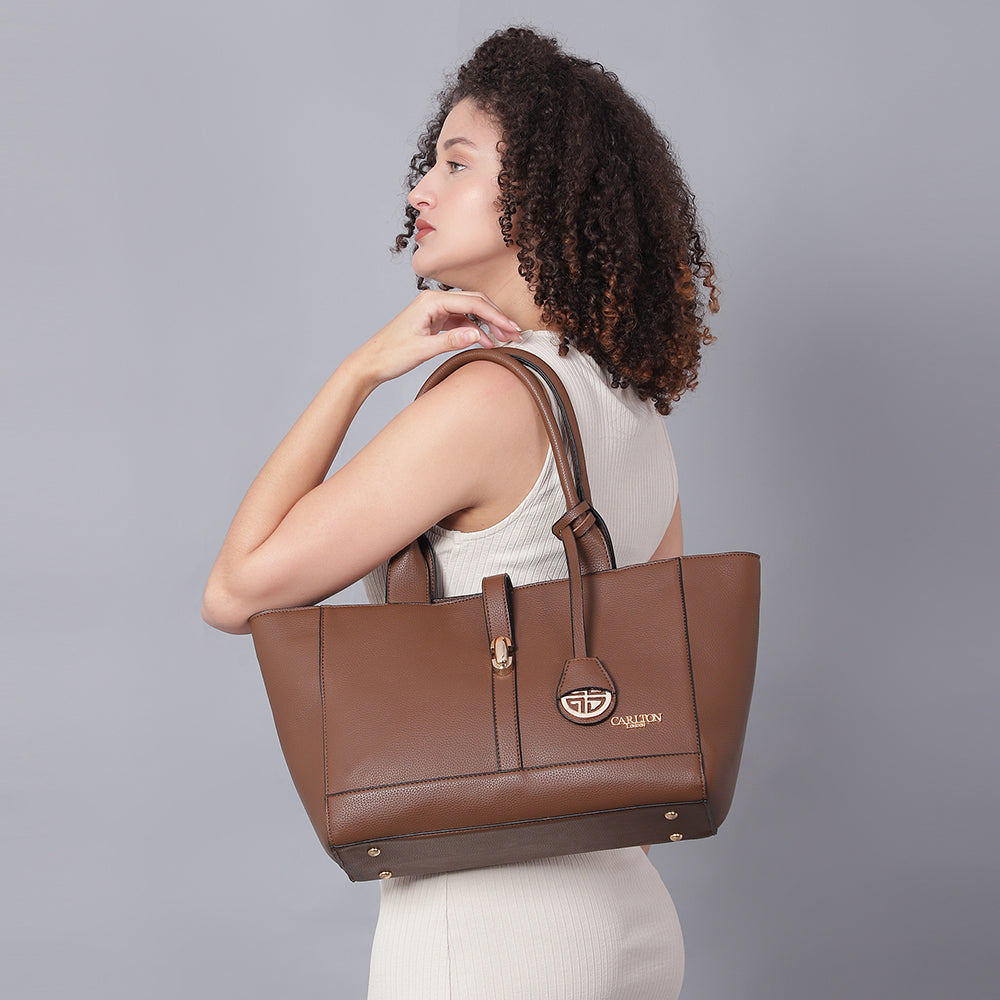 Women Structured Handheld Bag with Tasselled