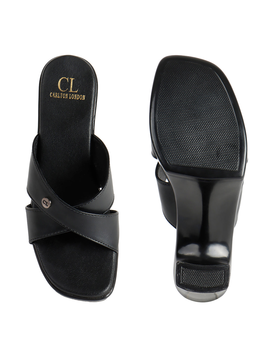Elegant Crossover Strap Block Heel Sandals