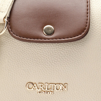 Carlton London Cream Two Toned Sling Bag  CLLP 1049 Cream