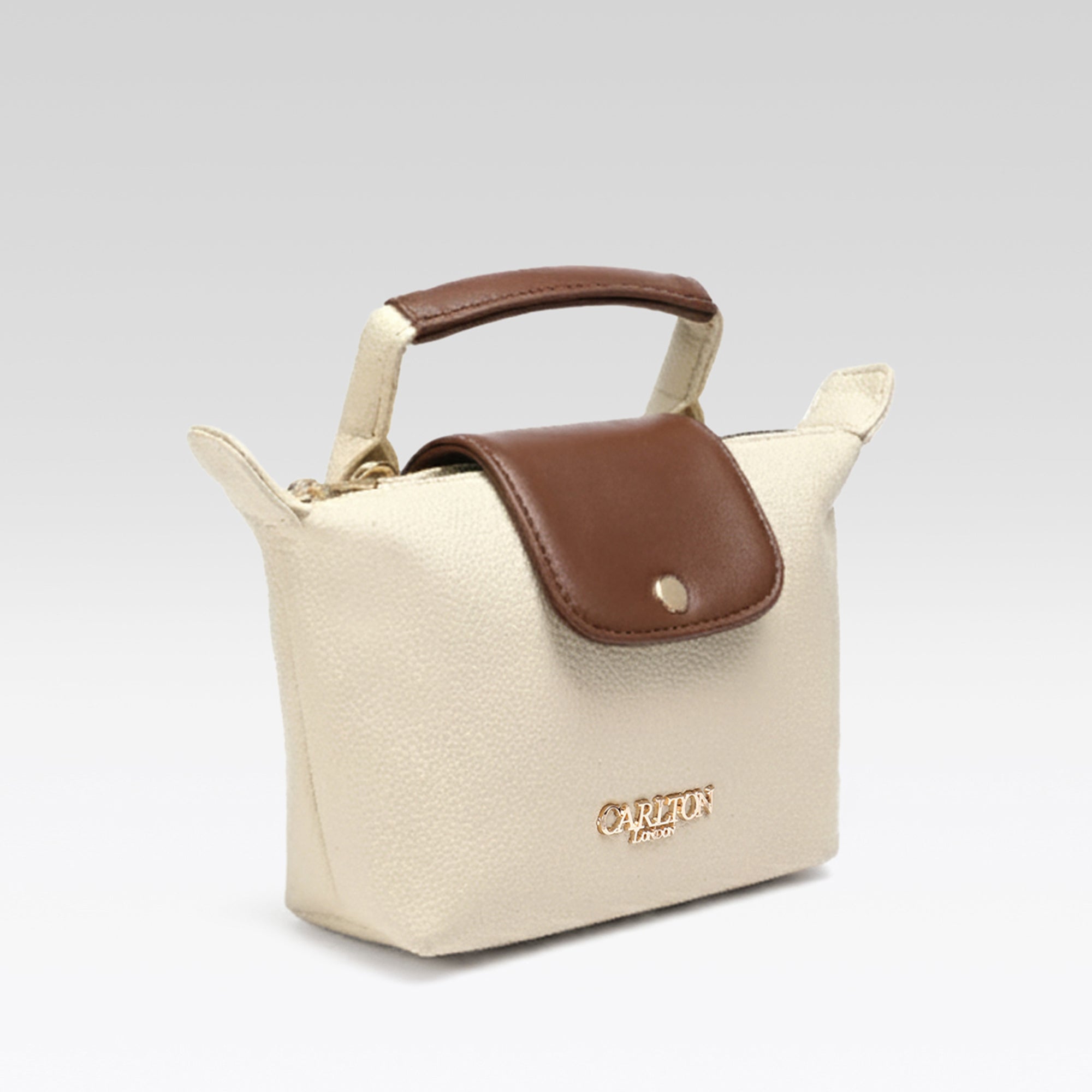 Carlton London Cream Two Toned Sling Bag  CLLP 1049 Cream