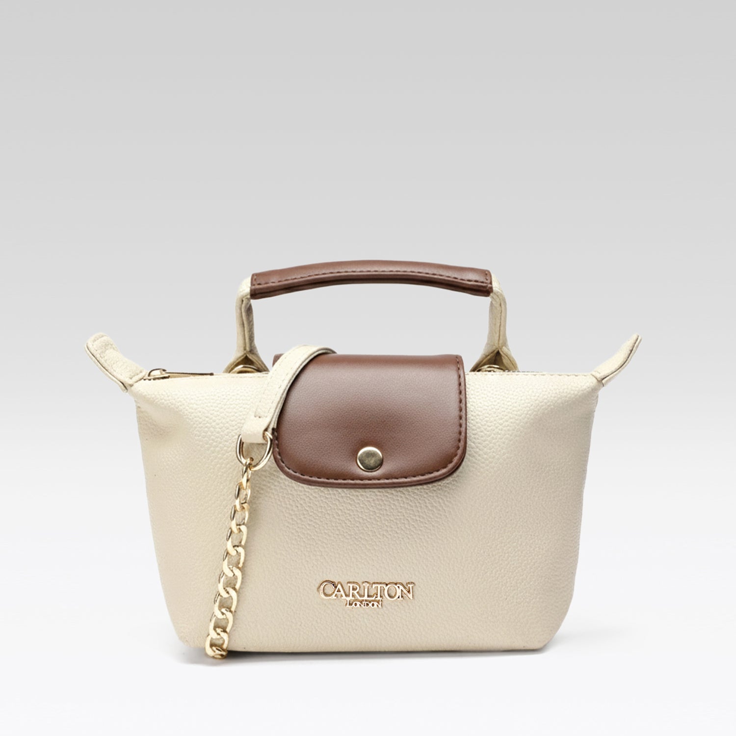 Carlton London Cream Two Toned Sling Bag  CLLP 1049 Cream