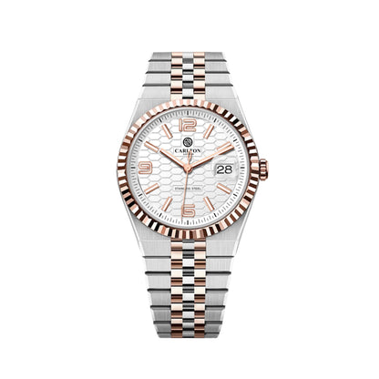 Carlton London Men Rover White Analog Watch CL-ROVER-SLWHT