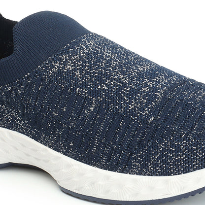 Women Woven Design Lightweight Slip On Sneakers