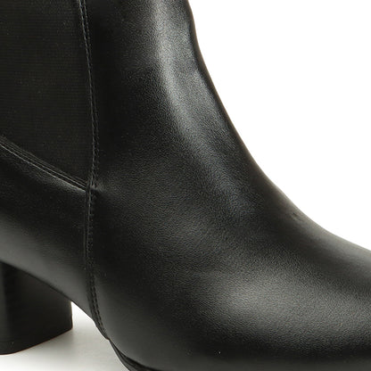 Women Casual Block-Heeled Chelsea Boots