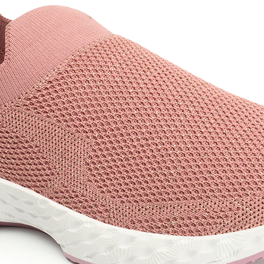 Women Woven Design Lightweight Slip On Sneakers