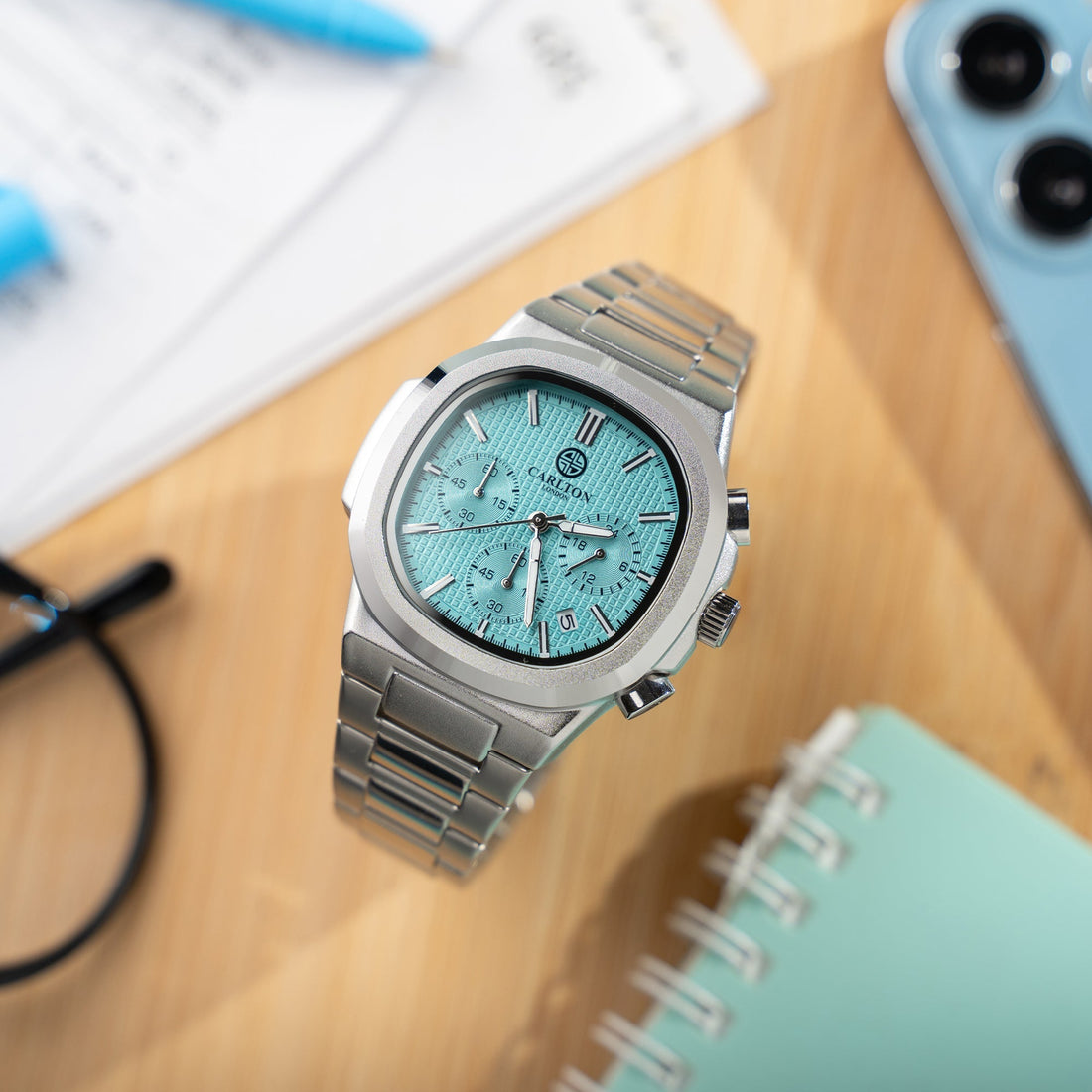 Parker Men Analog Blue Watch -CLSTFBLUM