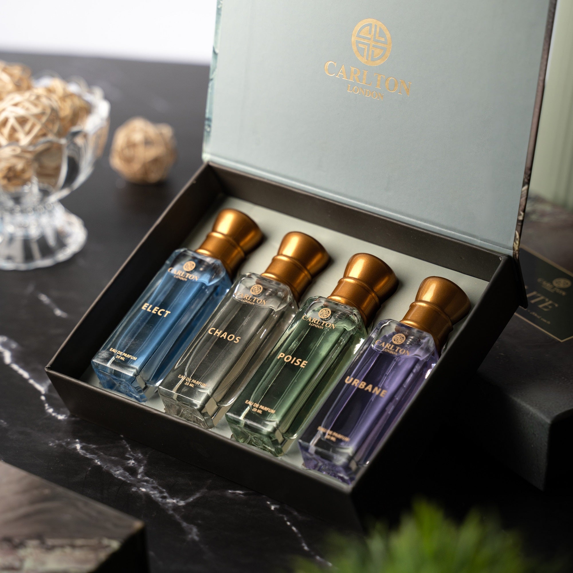 Luxury Perfume Elite Unisex Gift Set For Men And Women | Eau De Parfum 4X20 Ml