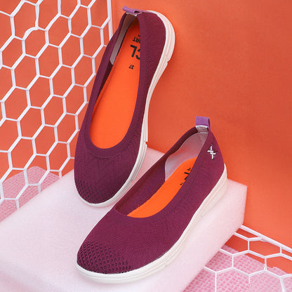 Women FlyKnit Comfort Slip On Ballet Flats