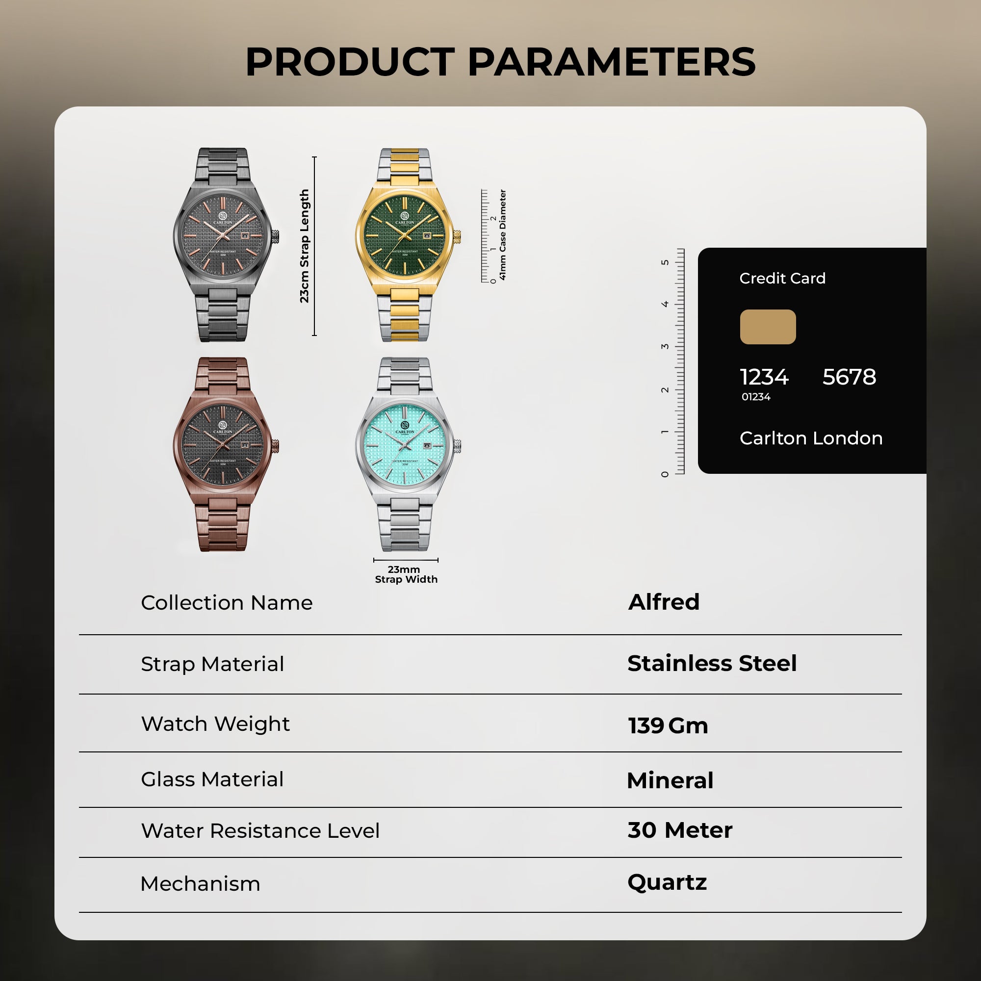 Alfred Men Blue Analog Watch CLMWT-04