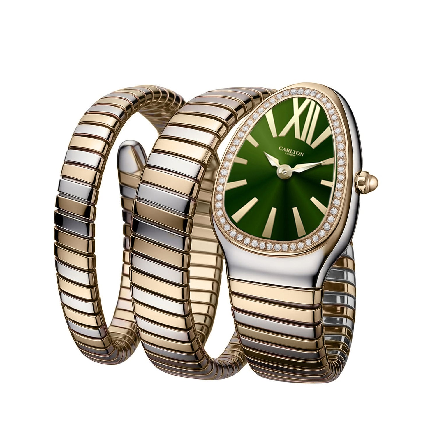 Carlton London Women Charmer Green Analog Watch - CLW-SNK-A6-DGN
