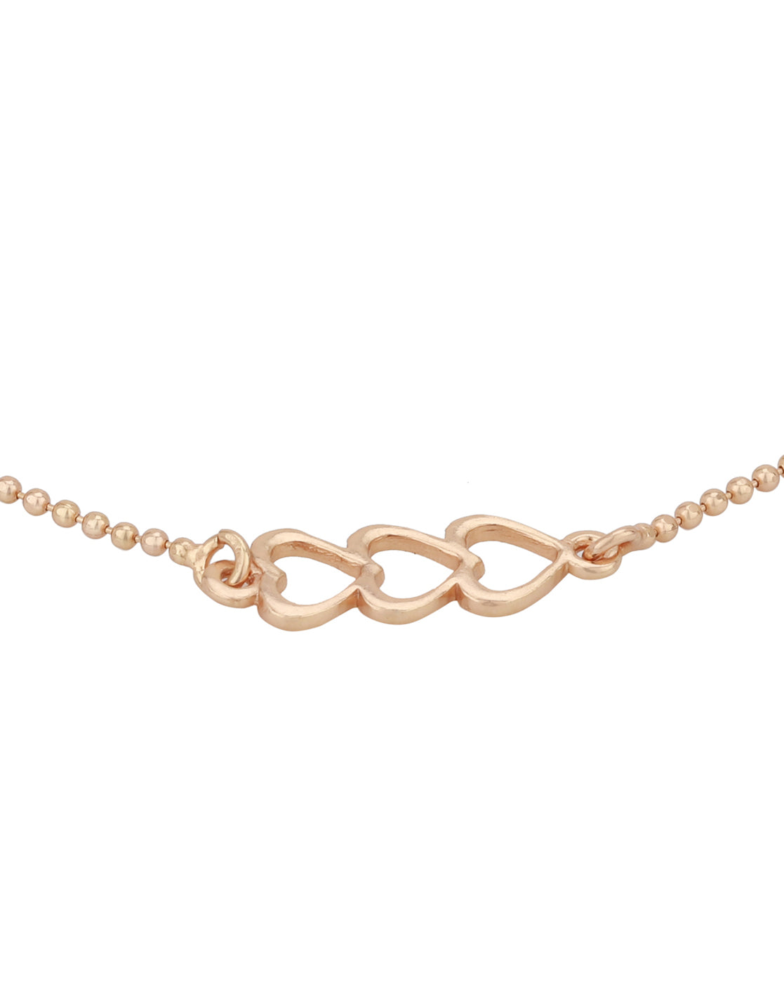 Get Gold-Toned Heart Shaped Charm Bracelet at ₹ 649 | LBB Shop