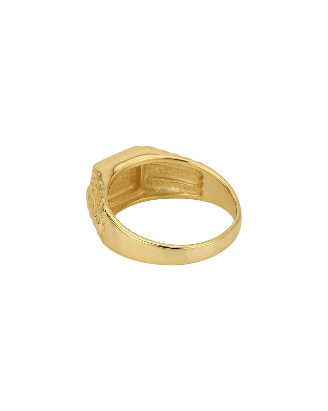 Carlton London Gold Plated Mens Ring