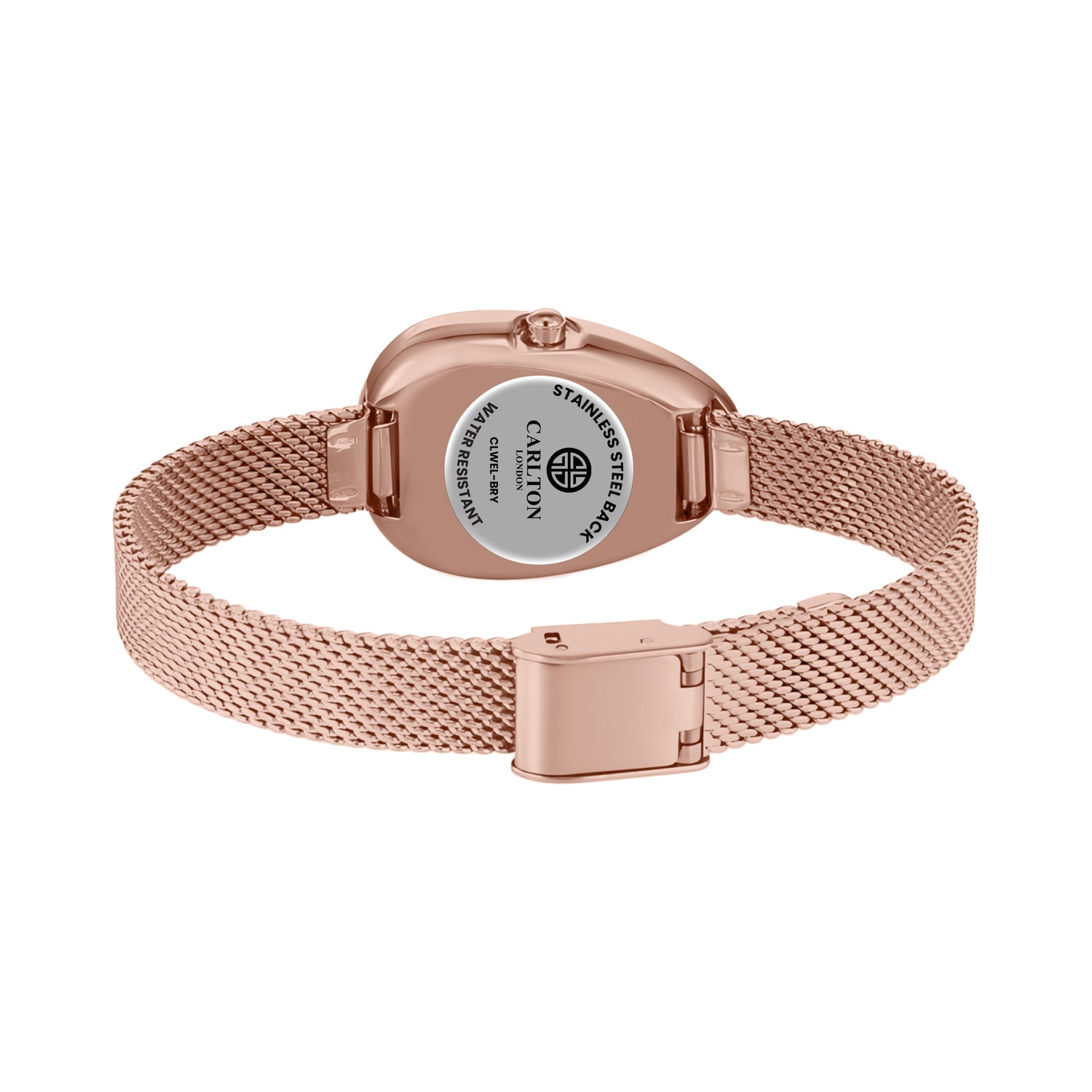 Carlton London Eleanor Women Marron Dial Stainless Steel Watch - CLWEL-BRY