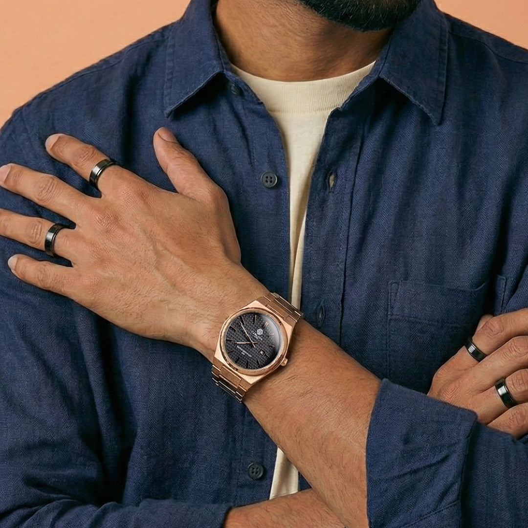 Alfred Men Brown Analog Watch CLMWT-03