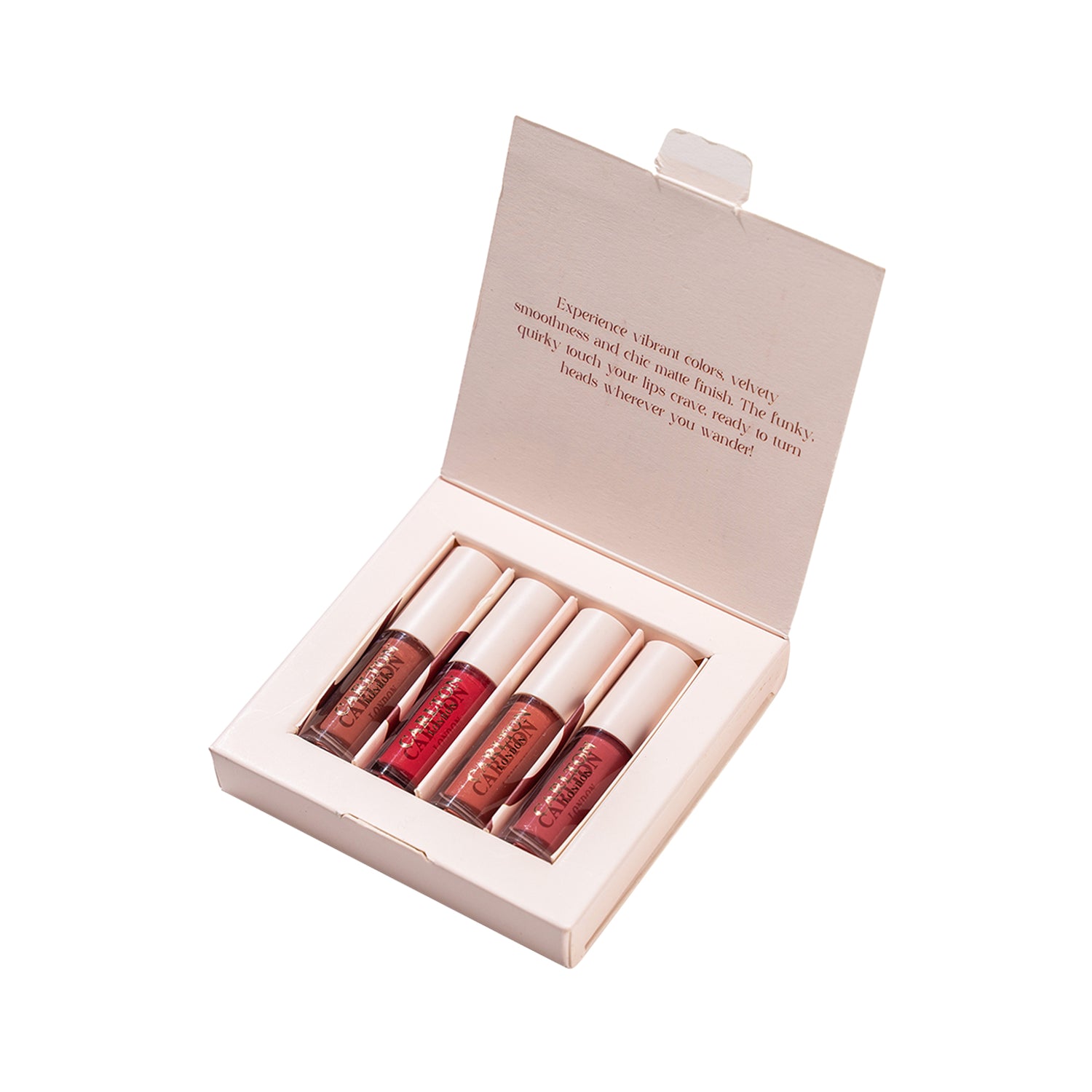 Carlton London Matte Liquid Lipstick Smudge-Proof And Long Lasting Gift Set - 4 Clgcbl4_1.7ml