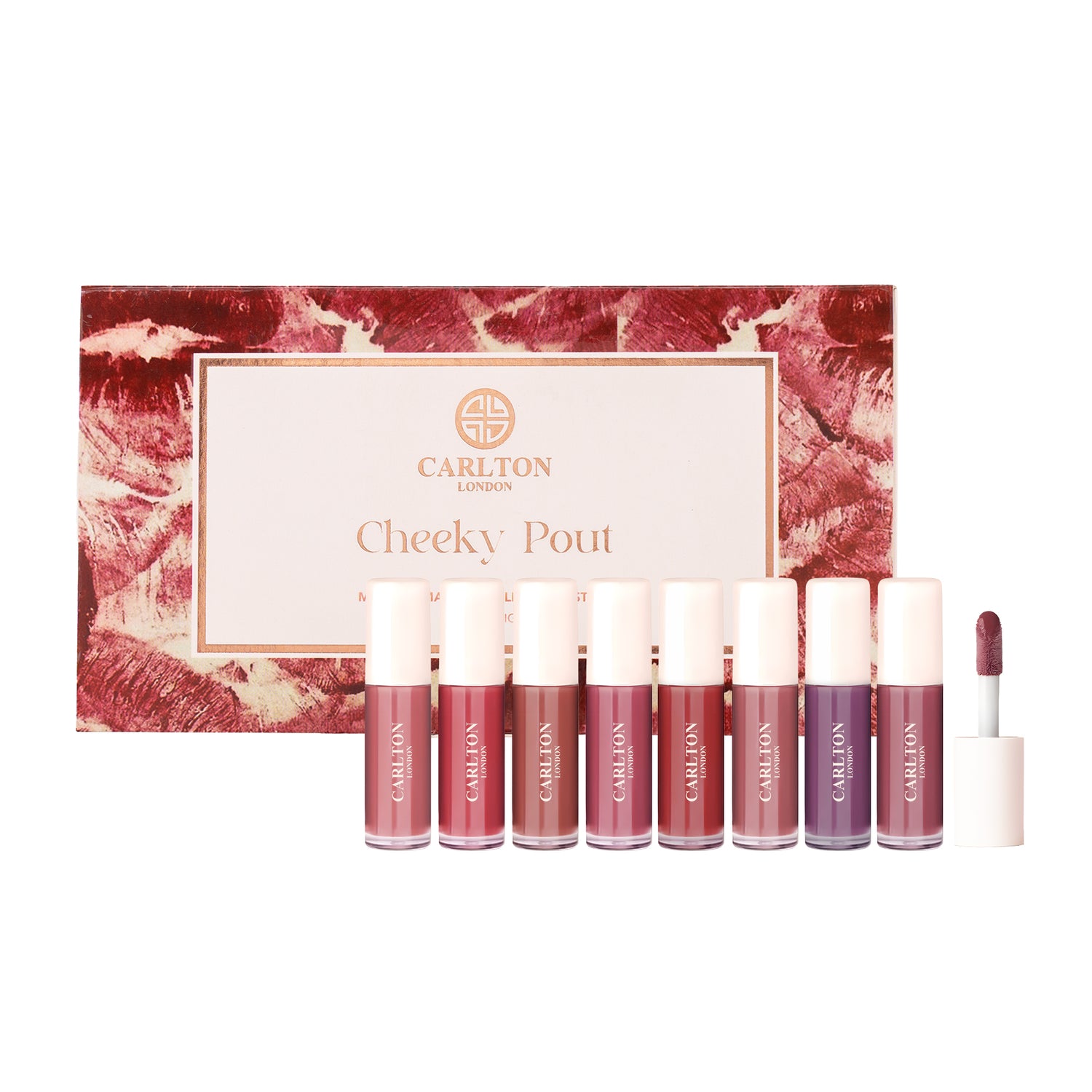 Carlton London Cheeky Pout Marque Matte Lipstick Pack of 8 - 1.7ml Each