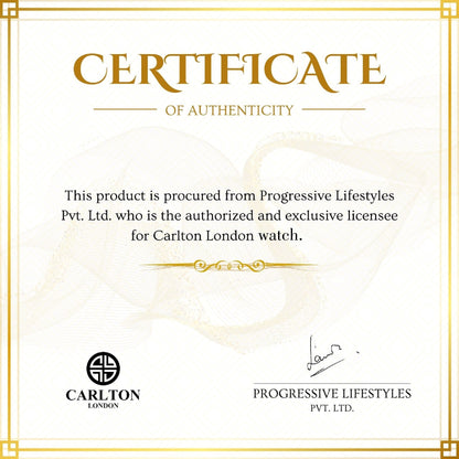 Duke Men Analog Blue Watch -CLLSGLDBL