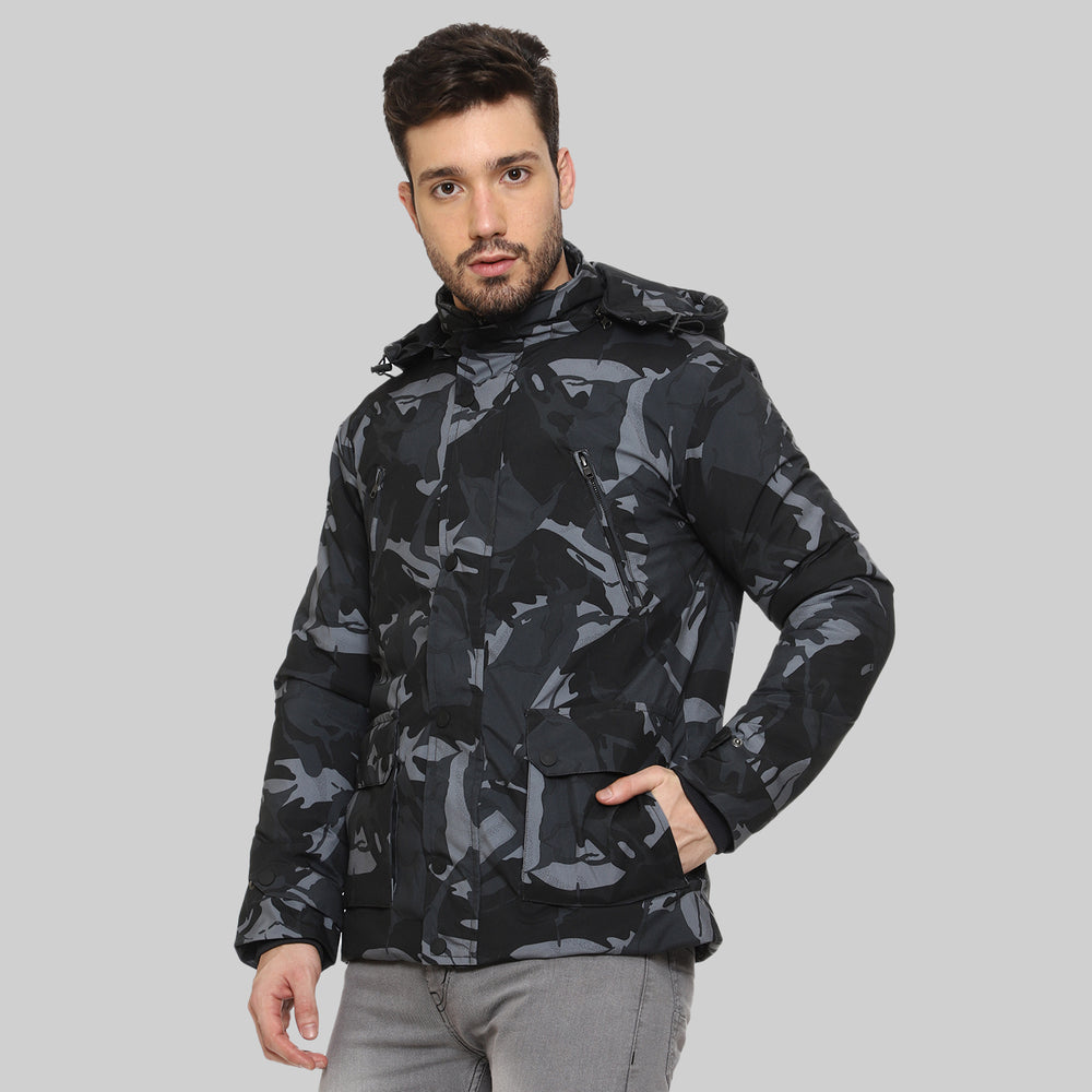 CL SPORT BY CARLTON LONDON CAMOUFLAGE FULL SLEEVES JACKET FOR MEN